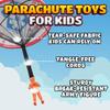 KiddieLoot Parachute Toys for Kids - (Pack of 4) Police, Army, Firefighter & EMT Figures w/Tangle-Free Parachutes - Outdoor Flying Toys for Kids, Party Favors, Birthday Gifts for Boys & Girls Ages 3+ view 4