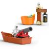 Audaxly Pirate Building Kit - Skeleton Island Set with Hanging Skull, Secret Prison, Movable Cannon Boat & Fish, Barrel, Parrot, Birthday Gifts for Family Pirate Adventures, for Boys Aged 8+, 533 PCS view 2