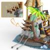 Audaxly Pirate Building Kit - Skeleton Island Set with Hanging Skull, Secret Prison, Movable Cannon Boat & Fish, Barrel, Parrot, Birthday Gifts for Family Pirate Adventures, for Boys Aged 8+, 533 PCS view 3
