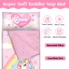 Toddler Nap Mat Kids Sleeping Bag 5924, Soft Slumber Bag with Removable Pillow for Kids Girls Boys,Roll Up Sleeping Mat Lightweight for Camping,Daycare, Kindergarden,Unicorn view 3