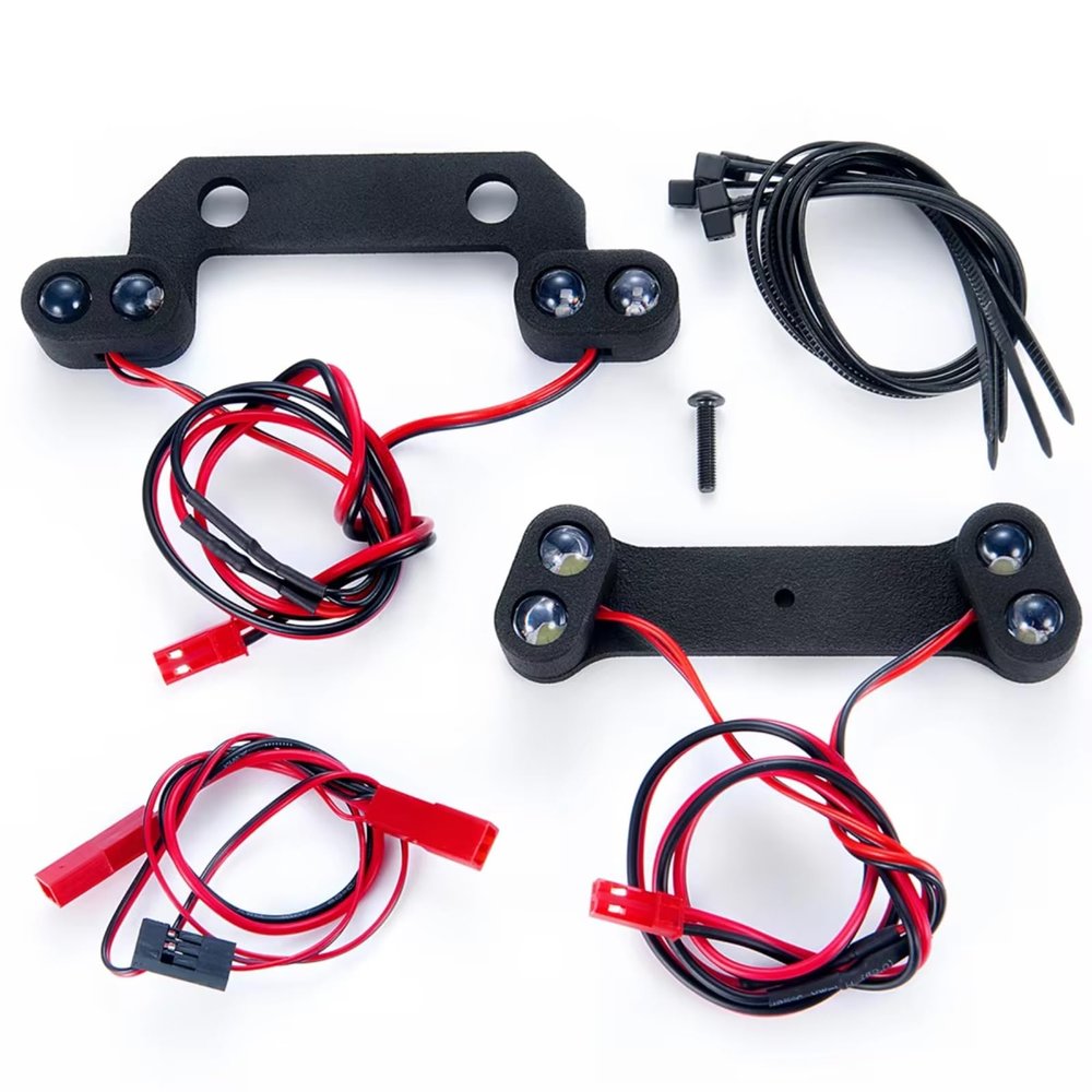 RC Car Light Strips Kit For E-Revo 2.0 86086-4 1/10 Front Taillight Lights With Mount Set RC Car Upgrade Accessories Replacement Parts