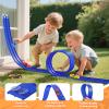 KETIEE Flex Tracks 16Ft for Kids: Flexible Race Car Ramp Track with 2 Small Racecars and 4 Suction Cups Compatible with Diecast 1/64th Cars, Rolls Up Portable Racetrack for Ages 3 & Up view 3