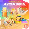 MEH Brands 8-in-1 Pikler Triangle Playset  Indoor Toddler Climber & Playground for Kids with Triangle, Arch and Rope Ladder  Rainbow view 4