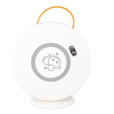 ANGGREK Bubble Blower, ABS Fully Enclosed Portable Automatic Bubble Machine for Birthday for Party (White)