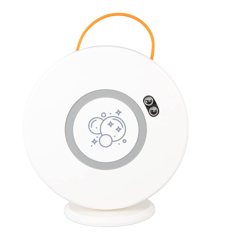 ANGGREK Bubble Blower, ABS Fully Enclosed Portable Automatic Bubble Machine for Birthday for Party (White)