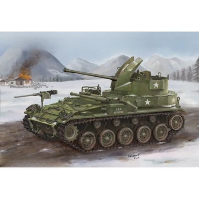 2004 1/72 M19 Twin 40mm Gun Motor Carriage Assemble Plastic Model Kit