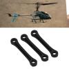 3Pcs RC Helicopter Connect Buckle Linkage Rod Servos Arm Replacement Parts for Fly Wing FW200 RC Helicopter Black Plastic Direct Fit Secure Connection Easy Installation Repair view 2