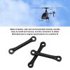 3Pcs RC Helicopter Connect Buckle Linkage Rod Servos Arm Replacement Parts for Fly Wing FW200 RC Helicopter Black Plastic Direct Fit Secure Connection Easy Installation Repair view 3