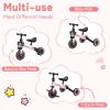 DollarDash 3 in 1 Tricycle for Toddler Age 2-5 Years Old, Folding Kids Balance Bike with Adjustable Seat & Removable Pedal, Indoor Outdoor Ride-on Toys for Infant, Baby Trike for Boy and Girl, Pink view 2