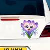 Cute Purple Flower Car Stickers, 2-Pack Waterproof Vinyl Decals for Vehicle Windows, Cars, Trucks, SUVs c077 view 3