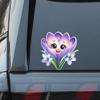 Cute Purple Flower Car Stickers, 2-Pack Waterproof Vinyl Decals for Vehicle Windows, Cars, Trucks, SUVs c077 view 4