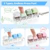 3 Pack Keyboard Fidget Toy  Clicky, Creamy & Silent Stress Relief Fidget Clicker Keychain  Quiet Fidget Toys for Adults, Boost Focus & Calm Anxiety at Work, Travel  Ideal Stress-Relief Gift view 2