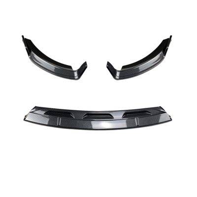 Car Front Bumper Lip Chin Spoiler Splitters Compatible For Benz GLE Class W167 C167 GLE350 GLE450 GLE53 AMG 2020-2022(Carbon fiber)