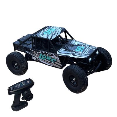 1/18 RC Mini Off-Road Car Model, 2.4G 3CH 4WD Tube Chassis Off-Road Truck Model with Flip-up Headlights (RTR Version)