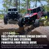 1/18 RC Mini Off-Road Car Model, 2.4G 3CH 4WD Tube Chassis Off-Road Truck Model with Flip-up Headlights (RTR Version) view 3