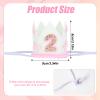 2nd Birthday Crown, Pink and White 2 Hat Bow Crown Second Two Years Old Celebration Headwear for Girls Party Accessory view 2
