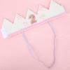 2nd Birthday Crown, Pink and White 2 Hat Bow Crown Second Two Years Old Celebration Headwear for Girls Party Accessory view 3