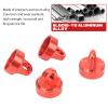 RC Shock Absorber Cap Aluminum Alloy CNC Machined Upgrade Parts For LOSI 1/10 TENACITY Pro 4WD Brushless SCT 4PCS High Strength Durable (Red) view 3