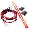 RC Car Light Strips Kit For Tamiya 1/14 2Pcs PH2.0 Plug 3mm Lights Lamp Set RC Tractor Trailer Cargo Truck Car Upgrade Parts(Red) view 1