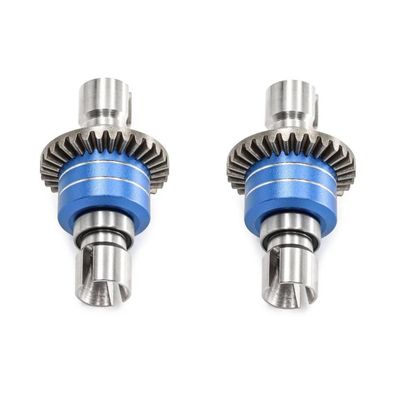 16207 16208 16209 16210 H16 14209 14210 14301 16420G Metal Differential Upgrade Parts Compatible with 1 14 1 16 Scale RC Cars Compatible with Various Models(2pcs Blue)