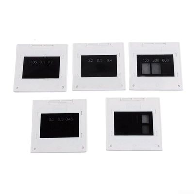 5 Piece Diffraction Grating Set 50x50mm Double Triple Slit Circular Interference Physics Optics Demonstration Educational Laboratory Equipment for Scientific Experiments