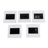 5 Piece Diffraction Grating Set 50x50mm Double Triple Slit Circular Interference Physics Optics Demonstration Educational Laboratory Equipment for Scientific Experiments view 1