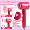 GAGAKU Kids Pretend Play Hair Salon Set, Pink, 36 Piece Beauty Styling Accessories Kit with Toy Dryer, Scissors, Combs for Girls view 2