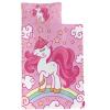Axolotl Kawaii Unicorn Nap Mat with Pillow and Blanket, Pink Cartoon Unicorn with Rainbow Slumber Bag, Glitter Stars and Cloud Sleep Mat for Teens, Cute Horse Roll up Sleeping Bag, 50" L*21" W view 3