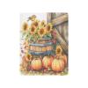 Autumn Bird Sunflower Pumpkins (4) Crib Sheet for Girls Boys Baby Toddler Bed Mattress Sheets Babies Fitted Crib Sheets for Kids Nursery Infant 52x28 Inch view 2