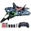 Drones for Kids Form RC Plane, Remote Control Airplane, Aircrafts for Boys and Girls, Jet Helicopter Drones with LED Lights 360 Flip, 3 Rechargeable Batteries Toys for Christmas (3 Batteries) view 1