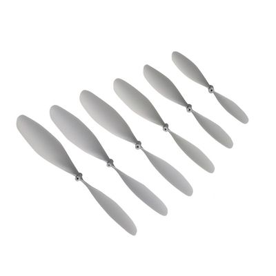 20PCS 6-10 Inch 2-Paddle Propellers 1. 5mm Aperture Silver Grey For DIY Rubber Band Powered Plane Models Compatible With Various Aircraft Toys(20PCS 9 INCH)