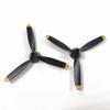 Three-blade propeller for drones 761-5 P-51D, 761-8 F4U, 761-9 T28, 761-11 BF109, 761-12, 761-13 P40 and 761-15 Spitfire(Chocolate) view 1
