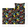 Axolotl Truck Nap Mat with Pillow and Blanket, Blue Red Cartoon Car Sleeping Mat, Cool Off Road Car Sleeping Bag for Teens, Grunge Pickup Truck Roll Up Portable Slumber Bag for Traveling, 60" L*21" W view 2