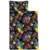 Axolotl Truck Nap Mat with Pillow and Blanket, Blue Red Cartoon Car Sleeping Mat, Cool Off Road Car Sleeping Bag for Teens, Grunge Pickup Truck Roll Up Portable Slumber Bag for Traveling, 60" L*21" W view 3