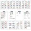 bqw Mah Jongg Learning Cards, Visual Reference Guide 2025 Edition, 71 Cards, Mah Jongg Cheat Sheet Learning Aid view 1