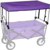 Folding Wagon Cart Canopy Canopy Cart Outdoor Folding Stroller Accessory Push Pull Wagon Cover for Garden Beach, Purple view 1