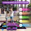 Ysityum Kids Dance Mat Toy with 2 Gesture-Sensing Wristbands - Wireless Bluetooth Light-Up 6-Key Electronic Dance Pad, 6 Games & Music Modes, Birthday Gift for Girls Boys view 2