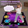 Ysityum Kids Dance Mat Toy with 2 Gesture-Sensing Wristbands - Wireless Bluetooth Light-Up 6-Key Electronic Dance Pad, 6 Games & Music Modes, Birthday Gift for Girls Boys view 3