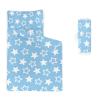 Axolotl Stars Nap Mat with Pillow and Blanket, Blue and White Stars Slumber Bag, Kawaii Star Sleeping Mat for Teens, Cute Roll up Portable Sleeping Bag for Traveling Camping, 50" L*21" W view 1