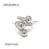 IREAKZGN Stainless Steel Exaggerated Three Ball Open Ring Finger Trendy Jewelry 1Pcs(JDR2302004-S) view 2