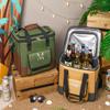 Personalized Cooler Backpack, Custom Embroidery Cooler Bags with Name Outdoor Picnic Bag Insulated Bag Proof Compartments Coolers Bag for Man view 3