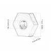 7mm Hex Wheel Hubs Professional Aluminum Alloy RC Wheel Hex Drive Adapter for FMS FCX24 1/24 RC Car Durable Wear High Strength CNC Machined Precision Fit (You Color) view 2
