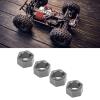 7mm Hex Wheel Hubs Professional Aluminum Alloy RC Wheel Hex Drive Adapter for FMS FCX24 1/24 RC Car Durable Wear High Strength CNC Machined Precision Fit (You Color) view 4