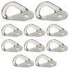 10-Piece Heavy Duty Stainless Steel Climbing Bolt Hangers, 25 Kn Strength, For Rock Climbing, Caving, Mountaineering view 1