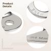 10-Piece Heavy Duty Stainless Steel Climbing Bolt Hangers, 25 Kn Strength, For Rock Climbing, Caving, Mountaineering view 2