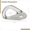 10-Piece Heavy Duty Stainless Steel Climbing Bolt Hangers, 25 Kn Strength, For Rock Climbing, Caving, Mountaineering view 3