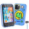 Dylanto Kids Phone,3.5'' Touchscreen Phone for Kid Learning Play Dinosaur Toys for 3-9 Years Old Boys with Dual Camera,Video Players,Game,Christmas Birthday Gifts for Girls Boy Age 3 4 5 6 7 8 9 -Blue view 1