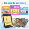 Dylanto Kids Phone,3.5'' Touchscreen Phone for Kid Learning Play Dinosaur Toys for 3-9 Years Old Boys with Dual Camera,Video Players,Game,Christmas Birthday Gifts for Girls Boy Age 3 4 5 6 7 8 9 -Blue view 4