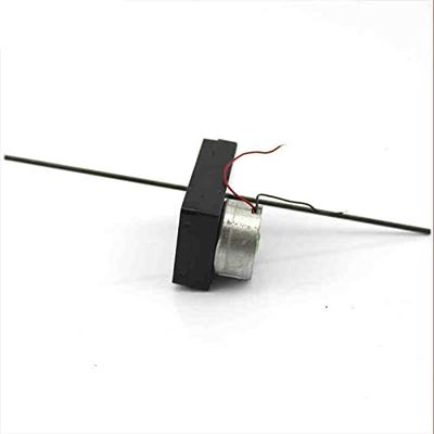 1pc 3048-300 Geared Motor - 2mm Long Shaft Motor for DIY Projects - 3V/6V, 330-540RPM, Black ABS Plastic, Customizable