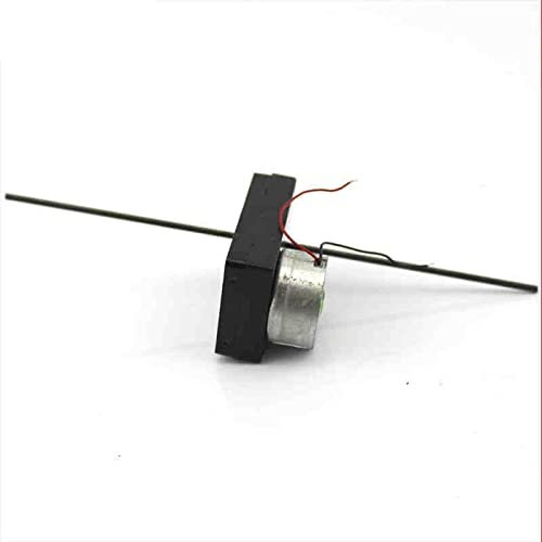 1pc 3048-300 Geared Motor - 2mm Long Shaft Motor for DIY Projects - 3V/6V, 330-540RPM, Black ABS Plastic, Customizable